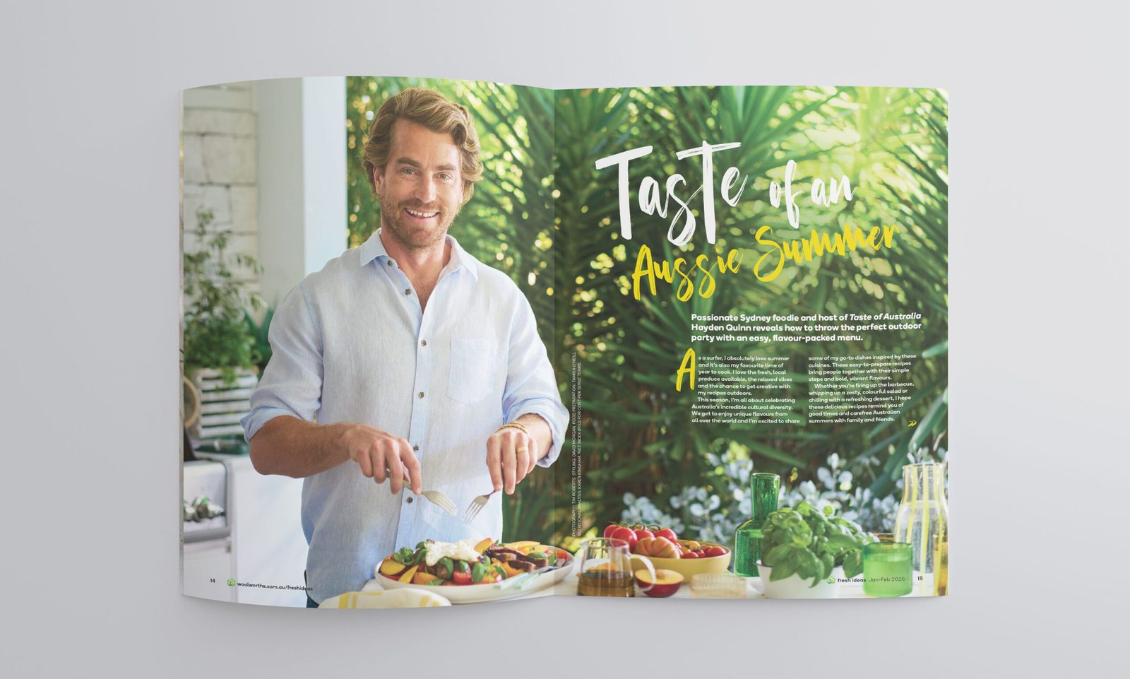 Woolworths Fresh magazine editorial layout detail
